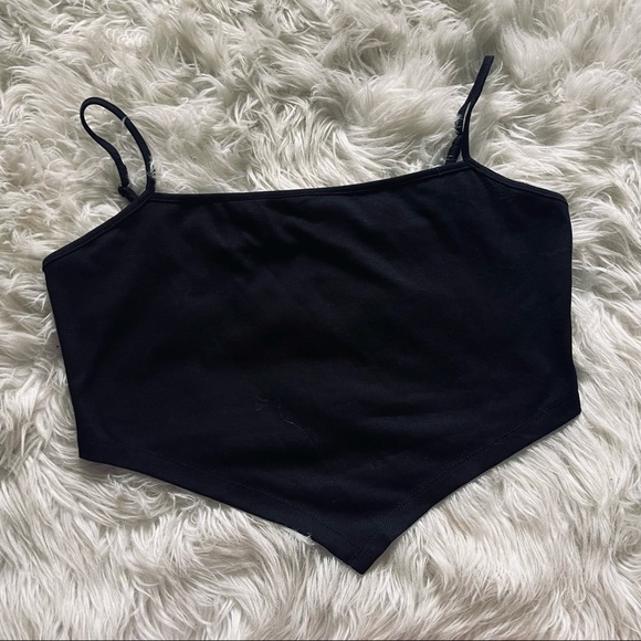 SHEIN Plus Asymmetrical Hem Solid Cami Triangle Tank Top 1X - Picture 3 of 7